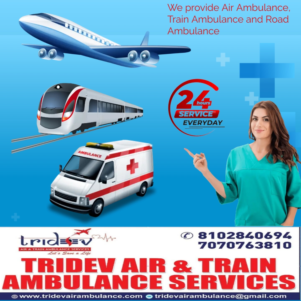 Tridev Air Ambulance in Patna Ensures Safe and Quick Medical Transport